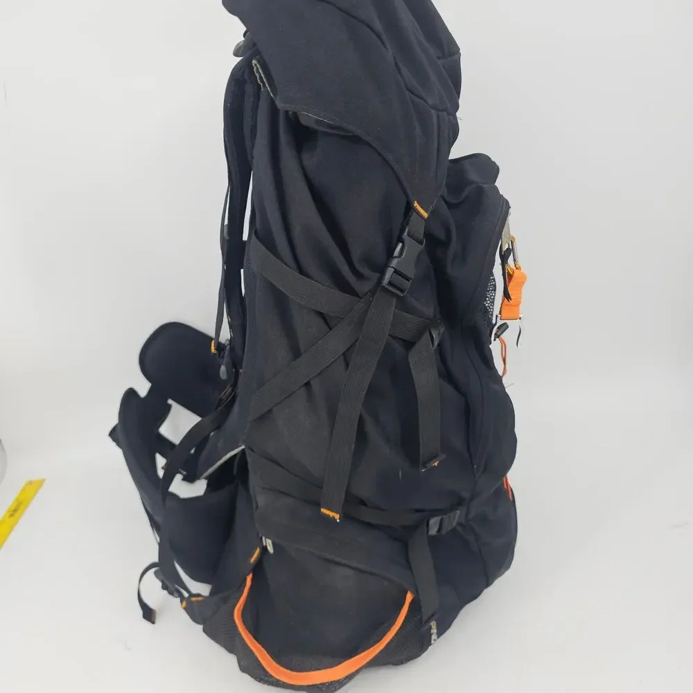 JanSport Big Bear 82 internal frame hiking backpack black orange Gorpcore Gorp